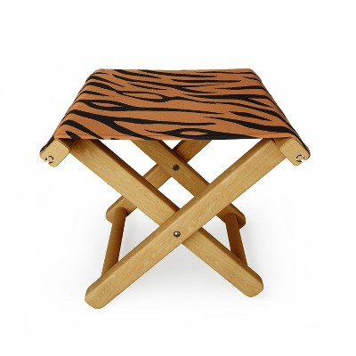 Avenie Tiger Stripes Folding Stool - Deny Designs