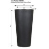 Tusco Products Cosmopolitan Round Plastic Garden Planter - 2 of 2