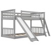 NicBex Twin over Twin Bunk Bed with Guardrail and Convertible Slide,Loft Bed with Ladder,Modern Bunk Beds,Noise Reduced Bunk Beds for Bedroom - 2 of 4