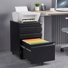 Anybear 3-Drawer Mobile Filing Cabinet with Lock, Metal Filing Cabinet to Be Installation Required - 3 of 4