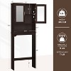 Yaheetech Modern Free-Standing Over-the-Toilet Storage with Cabinet and Shelf for Bathroom - 3 of 4