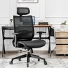 Costway Office Chair Adjustable Mesh Computer Chair with Sliding Seat & Lumbar Support - 2 of 4