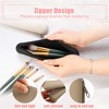 Unique Bargains Portable Travel Silicone Makeup Brush Holder Black Khaki 2 Pcs - 3 of 4