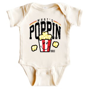 The Juniper Shop SmileyWorld What's Poppin Baby Short Sleeve Bodysuit - 1 of 4