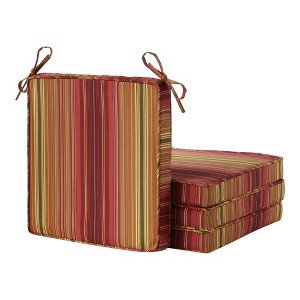 18in Square Outdoor Chair Pad Set of 4 - 1 of 4