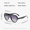 Anna-Kaci Women's Retro Aviator Sunglasses with Gradient Lenses - 3 of 3