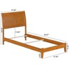 AFI Furnishings Portland Twin XL Foundation Bed with Attachable USB Charger, Light Toffee - 2 of 4