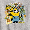 Boys' - Despicable Me Minions - Minion & Banana Stickers Graphic Long Sleeve Fleece Sweatshirt - 2 of 4