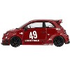 ABARTH 595 #49 "LB-Works x Abas Works" Red Limited Edition 1/64 Diecast Model Car by Mini GT - 2 of 4