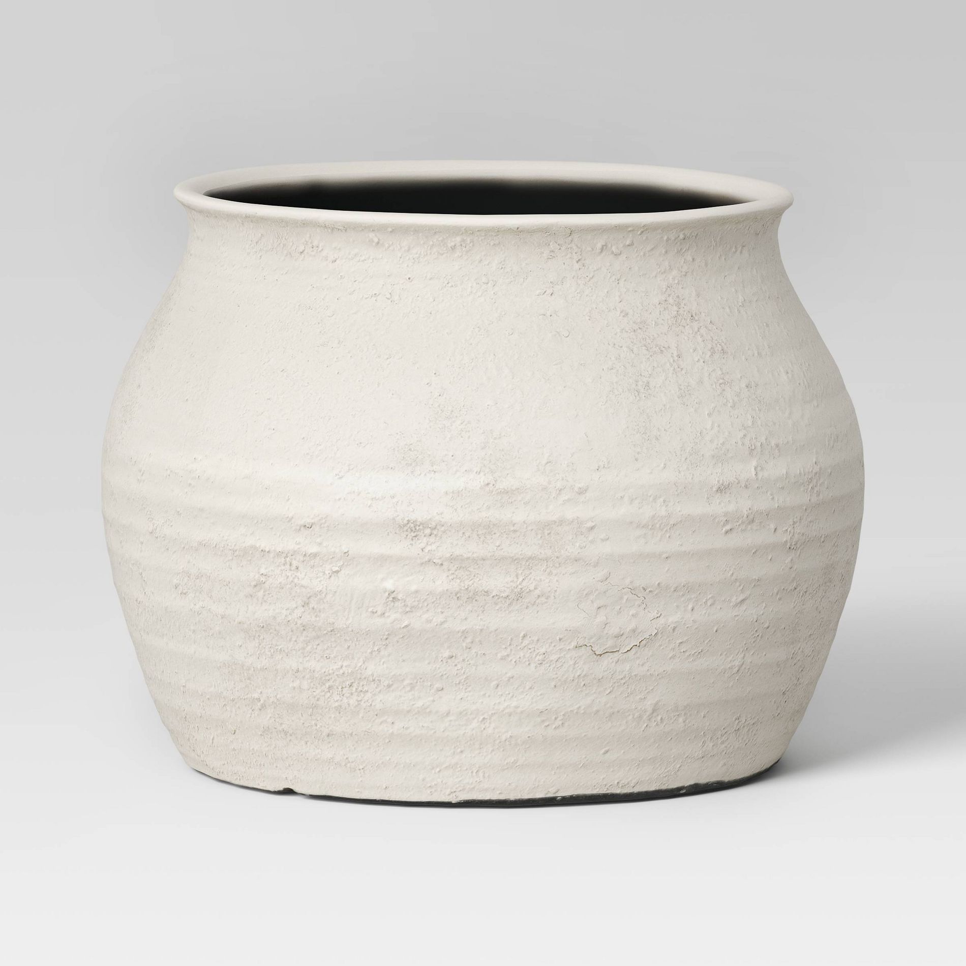 Sun Bleached Composite Indoor Outdoor Planter Pot 14"x14"x10" Cream - Threshold™ designed with Studio McGee