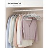 SONGMICS Coat Hangers Non-Slip Clothes Hangers Space-Saving Plastic Hangers 360°Swivel Rose Gold Hook - 2 of 4