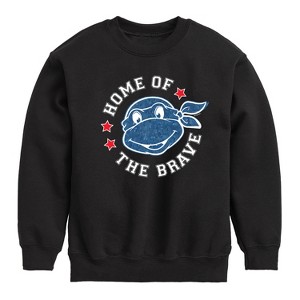 Boys' - Teenage Mutant Ninja Turtles - Born Raised USA Graphic Long Sleeve Fleece Sweatshirt - 1 of 4