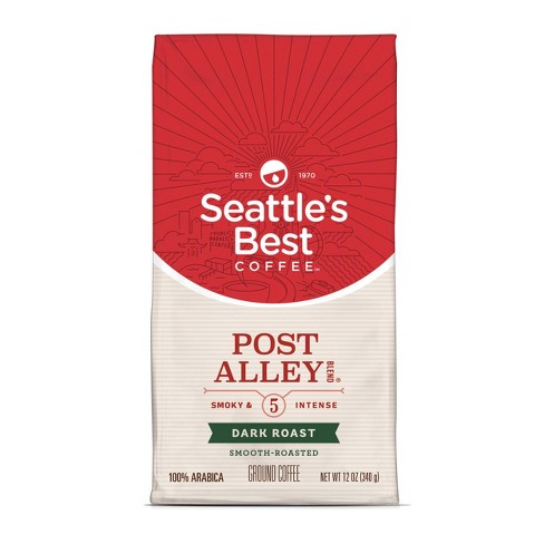 Seattle's Best Coffee Post Alley Blend Dark Roast Ground Coffee, 12-Ounce Bag - image 1 of 4