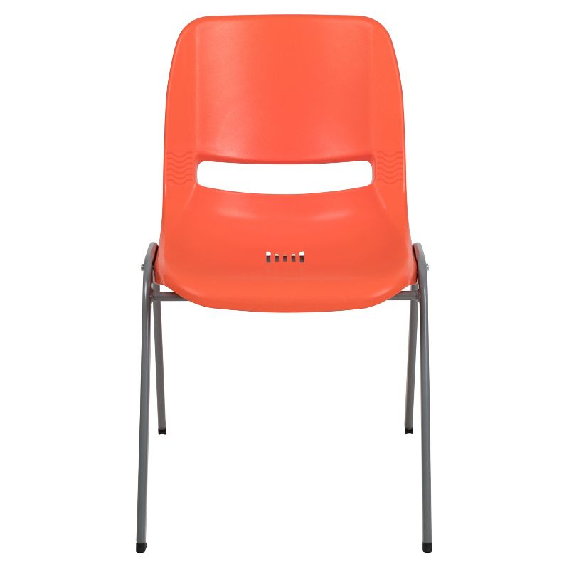 Flash Furniture HERCULES Series 880 lb. Capacity Ergonomic Shell Stack Chair with Metal Frame, 3 of 13