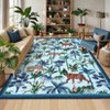 Washable Runner Rug – Tiger Print Tropical Jungle Carpet, Non-Slip, Stain-Resistant, Low-Pile for Hallway & Kitchen - 4 of 4
