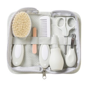 SARO Baby Grooming Kit: Natural Bristle Brush, Comb, Nasal Aspirator & More - Gentle Newborn Care - 1 of 4