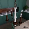 Hunter Fans Teren 4 - Light Chandelier in  Distressed White Textured Rust - 4 of 4