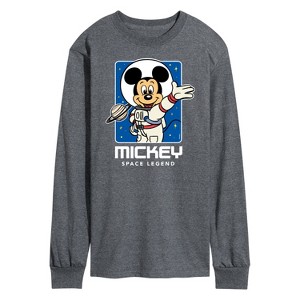 Men's - Disney - Mickey Mouse Space Legend Long Sleeve Graphic T-Shirt - 1 of 4