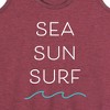 Women's - Instant Message - Sea Sun Surf Graphic Racerback Tank - 2 of 4