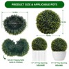 Topiary Ball  2 PCS, Artificial Plant Topiary Balls  Decorative Balls for Outdoor Patio Garden and Indoor, Wedding Decoration - 2 of 4