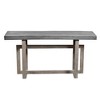 Royal Hampton 59 Inch Artisan Sideboard Console Table with Geometric Interlocked Base - 4 of 4