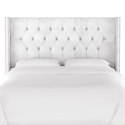 target white headboard