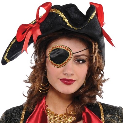 Adult Elegant Pirate Eye Patch Accessory Halloween Costume