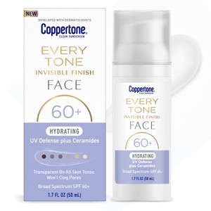 Coppertone Hydrating Every Tone Face - SPF 60+ - 1.7 fl oz - 1 of 4