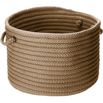 Colonial Mills Simply Home Solid - Café Tostado 14"x14"x10"  100% Polypropylene Round