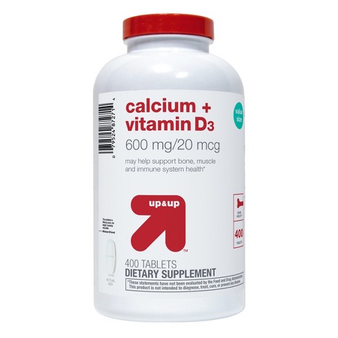 Calcium And Vitamin D3 Dietary Supplement Tablets 400ct Upup
