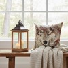 Wolf Head 18" Weather-Resistant Climaweave Pillow by Manual Woodworkers and Weavers - 2 of 3