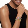 Ross-Simons Multicolored Enamel Floral Filigree Cuff Bracelet in 18kt Gold Over Sterling - 2 of 4