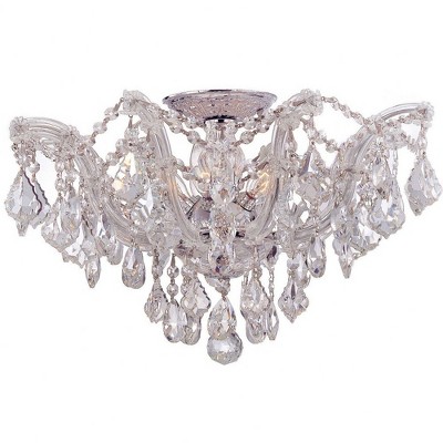 Crystorama Lighting Maria Theresa 5 - Light Semi-Flush Mount in  Polished Chrome