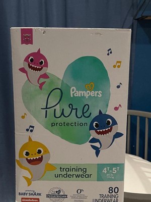 Pampers Pure Protection Training Underwear - Baby Shark - Size 4t-5t - 80ct  : Target