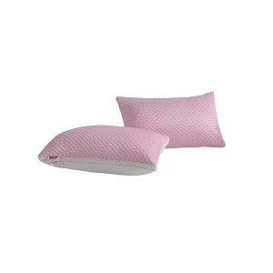 PDTEND 2-Pack Cooling Bed Pillows – Ice-Silk Fabric, Ergonomic Neck Support - 1 of 4