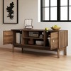 43.3" Mid-Century Modern TV Stand for TVs up to 45", Farmhouse Entertainment Center with Storage & Cable Management, Media Console for Living Room - 2 of 4