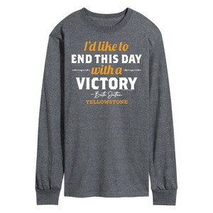 Men's - Yellowstone - I'd Like To End This Day With A Victory Long Sleeve Graphic T-Shirt - 1 of 4