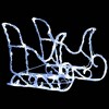 VidaXL Reindeers & Sleigh Christmas Decoration 160 LEDs 51.2 in. Acrylic - 4 of 4