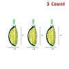 Every Day is Christmas Glass Blown Ornaments Cute Hand Made Figurines Tree Decoration, Limes Set of 3 - 2 of 4