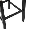 NicBex Set of 2 Upholstered Bar Stools PU Faux Leather Counter Height Bar Stools with Padded Seat for Kitchen Island, Pub - 4 of 4