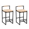 NicBex Set of 2 Bar Stools for Kitchen Island,Paper Rope Woven Counter Bar Stools,Bar Chairs for Dining Rooms,Kitchens,Islands - 4 of 4