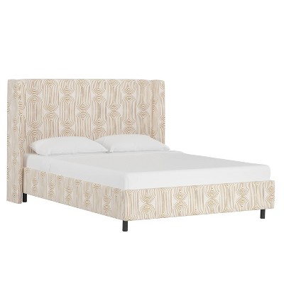 Queen Wingback Platform Bed Oblong Mustard - Project 62™