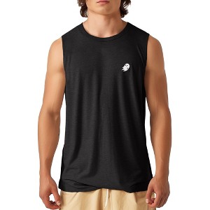 Dalix Ghost Embroidered Muscle Tank Cotton Soft Summer Mens - 1 of 4