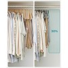 SONGMICS 30 Packs Velvet Skirt Pants Hangers Velvet Hangers with Adjustable Clips Non Slip Space Saving Clothes Hangers - 4 of 4