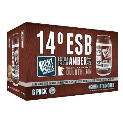 Bent Paddle 14° ESB Amber Ale Beer - 6pk/12 fl oz Cans