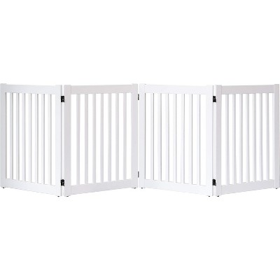 Dynamic Accents Highlander Series Solid Wood Pet Gates are Handcrafted by Amish Craftsman - 32 High - 4 Panel - White