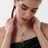 SOHI Women's Metallic Silver The Cosmo Multi-Layer Necklace - 4 of 4