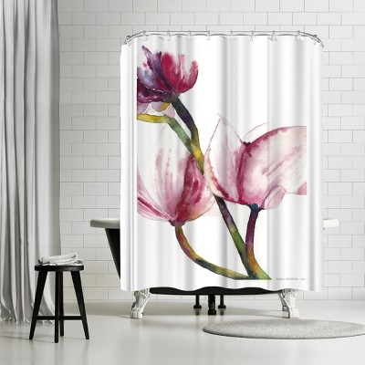 Americanflat Magnolia 1 by Claudia Libenberg 71" x 74" Shower Curtain