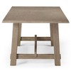 Maven Lane Yves Rectangular Wooden Dining Table in Weathered Finish - 4 of 4