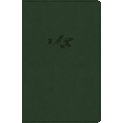CSB Thinline Bible, Anglicised Edition, Olive Leathertouch - by  Csb Bibles by Holman (Leather Bound)